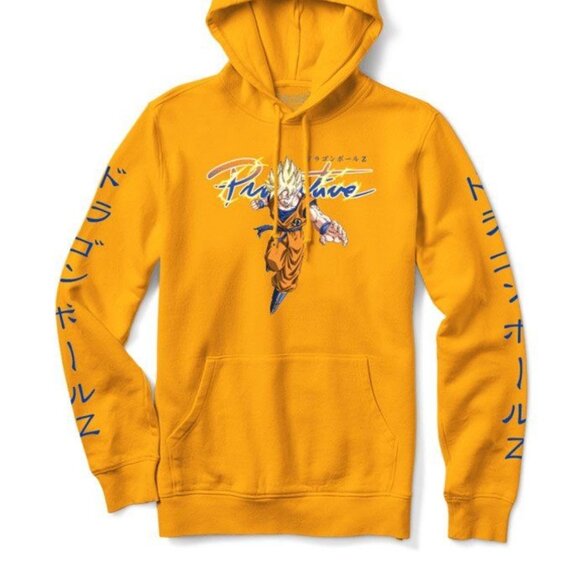 Primitive x Dragon Ball Z Brand New Super Saiyan Goku Gold Hoodie Small Gift - Picture 3 of 3